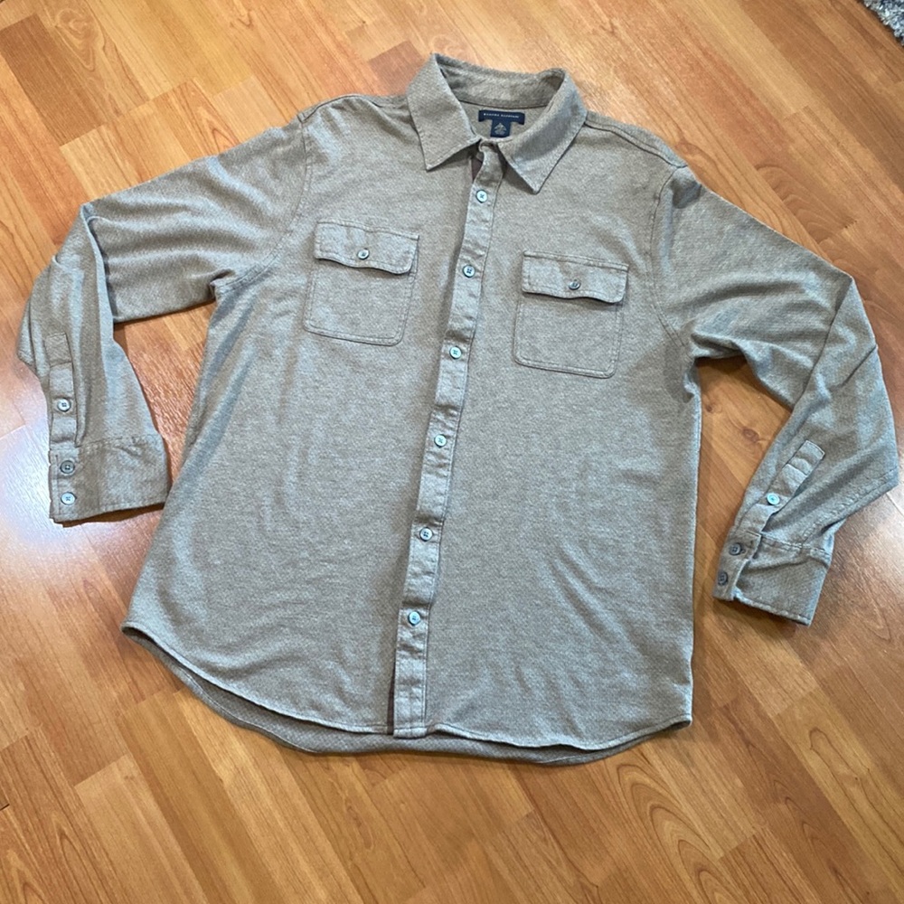 100% Cotton Knit Banana Republic Long Sleeve Button Down Shirt